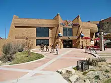 Plaza and entrance to museum.