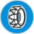 Snow chains compulsory