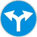 Turn left or right ahead