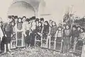 Bulgarians after church mass, Kasapköy village (today Sinoe), early 20th century