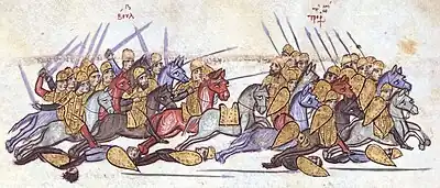 The Bulgarians crush the Byzantine army led by Leo Phokas at Anchialus.