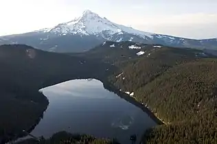 Bull Run Lake and Mount Hood