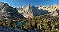 East Vidette centered beyond Bullfrog Lake