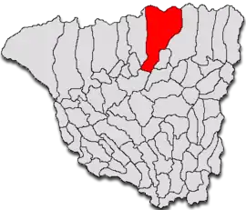 Location in Gorj County