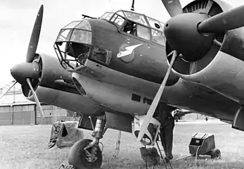 Junkers Ju 88A bomber's nose, clearly showing the classic bodenlafette, or bola, undernose form of gondola fitted, in one form or another, to almost all German bomber designs of World War II