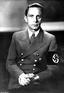 Image 2Joseph Goebbels' Ministry of Public Enlightenment and Propaganda was a driving force of suppressing freedom of the press in Nazi Germany. (from Freedom of the press)