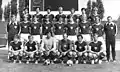 The team of BFC Dynamo the Friedrich-Ludwig-Jahn-Stadion at the beginning of the successful 1978-79 season.