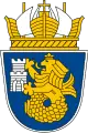 A crowned sea-lion in the coat of arms of the city of Burgas, Bulgaria.