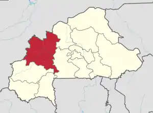 Location in Burkina Faso