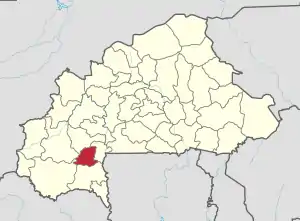 Location in Burkina Faso