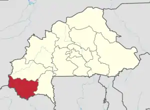 Location in Burkina Faso