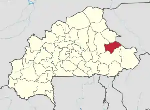 Location in Burkina Faso