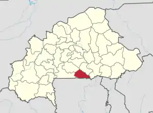 Location in Burkina Faso