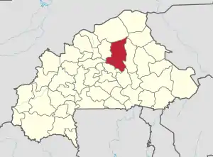 Location in Burkina Faso