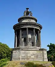 Burns Monument, Edinburgh, the UK, by Thomas Hamilton, 1820-1831