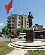 King Zog monument in Burrel