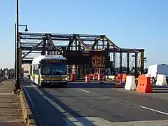 Bus 111 on the bridge