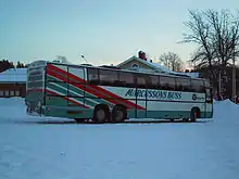 Image 22414.5-metres 1991 Delta Star 501 on Volvo B10M with cantilever tail lift. (from Bruck (vehicle))