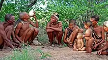 Hunter-gathered family of southern Africa