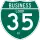 Business Interstate 35-H marker