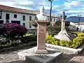 Francisco Mariño y Soler bust in Tibasosa, Boyacá main square.