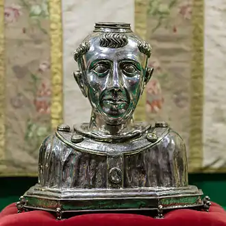 A relic; the head of Saint Suliau