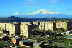 Byureghavan with mount Ararat in the background