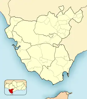 Trebujena is located in Province of Cádiz