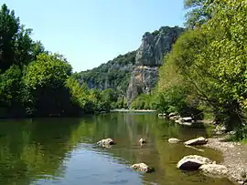 The Cèze seen from Génèse