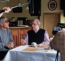 Christian Pulz and Eduard Stapel in an interview with filmmakers Jochen Hick and Andreas Strohfeldt 2011