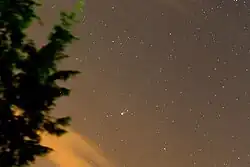 Comet C/2009 R1 Mc Naught as seen at La Cañada, Ávila, on 19 June 2010