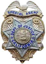 CA DOJ Special Agent Badge