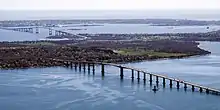 The Jamestown Verrazzano Bridge and Claiborne Pell Newport Bridge (from Rhode Island)