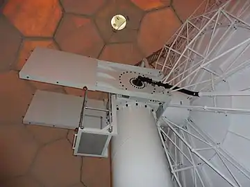 Antenna and pedestal.