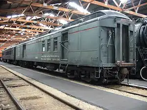 Image 44Chicago, Burlington and Quincy Railroad 1926, a Railway Post Office preserved at the Illinois Railway Museum in Union. Photo credit: Sean Lamb (from Portal:Illinois/Selected picture)