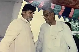 Bodepudi Venkateswara Rao with Chandrababu Naidu