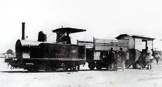 Britannia on the Namaqua Copper Company branch line between Braakpits Junction and Concordia