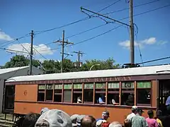 Ex-Charles City Western Railway X50 trolley.