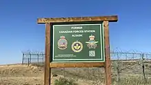 Former Canadian Forces Alsask Sign