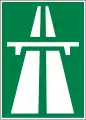 4.01 Motorway (max speed limit 120 km/h, only motor vehicles are permitted which are capable of a speed of at least 80 km/h; overtaking only on the left side)