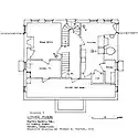 Basement Floor Plan of the Charles Daniels House.