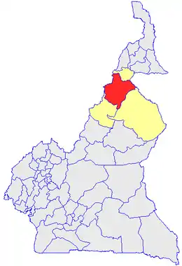 Department location in Cameroon