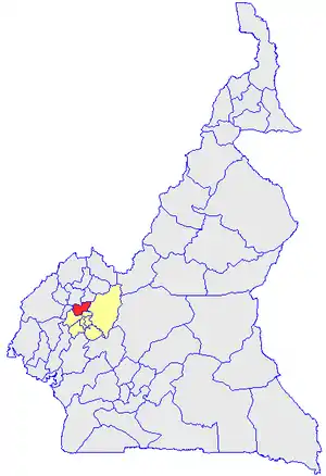 Department location in Cameroon