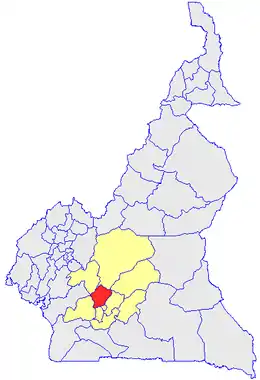 Department location in Cameroon