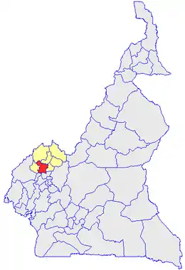 Department location in Cameroon