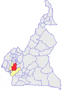 Department location in Cameroon