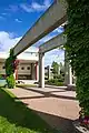 Courtyard of the CNC main building in Prince George.