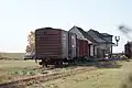 CNR boxcars Unity baggage shed, and Argo Train Station