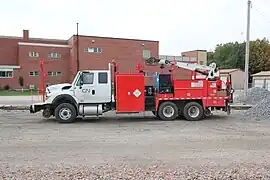 Railroad maintenance truck