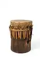 Maluku Islands, Indonesia. Tifa drum (also tiwa and tiva.)